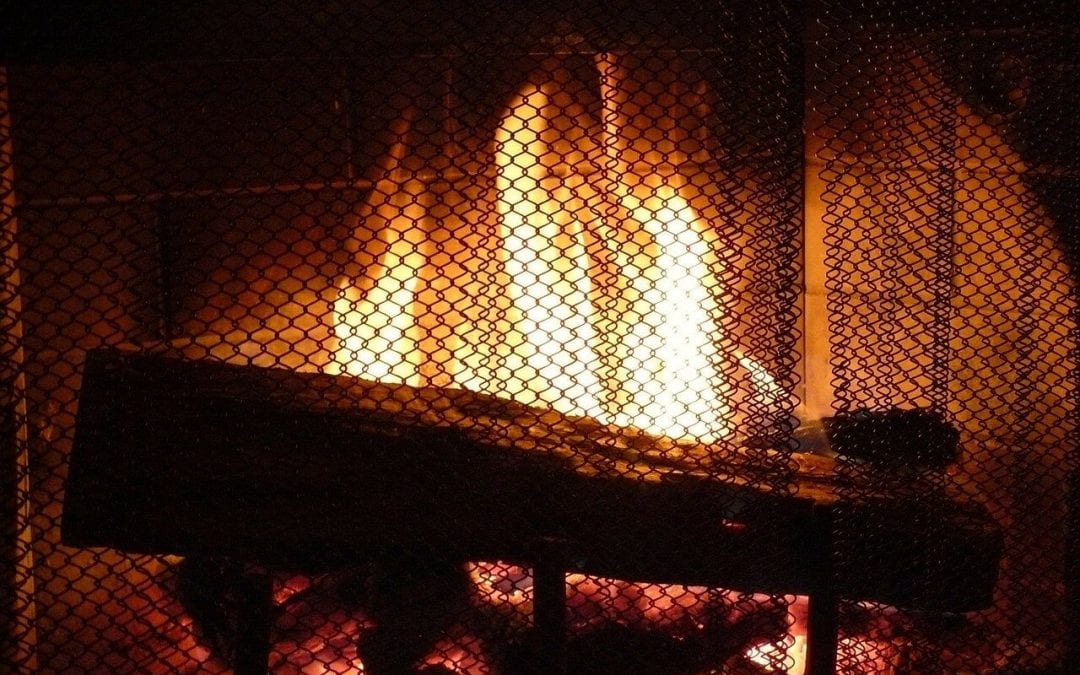 a screen is great for winter fire safety